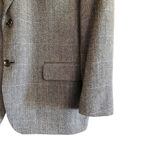 EVAN-PICONE, MENS LIGHTWEIGHT, SPORT JACKET IN BROWN, GREY & BLUE TWEED. - Picture 5 of 9